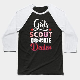 Cookie Dealer Scout for Girls Funny Scouting Family Matching Baseball T-Shirt